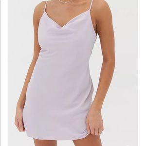 UO Mallory Cowl Neck Slip Dress